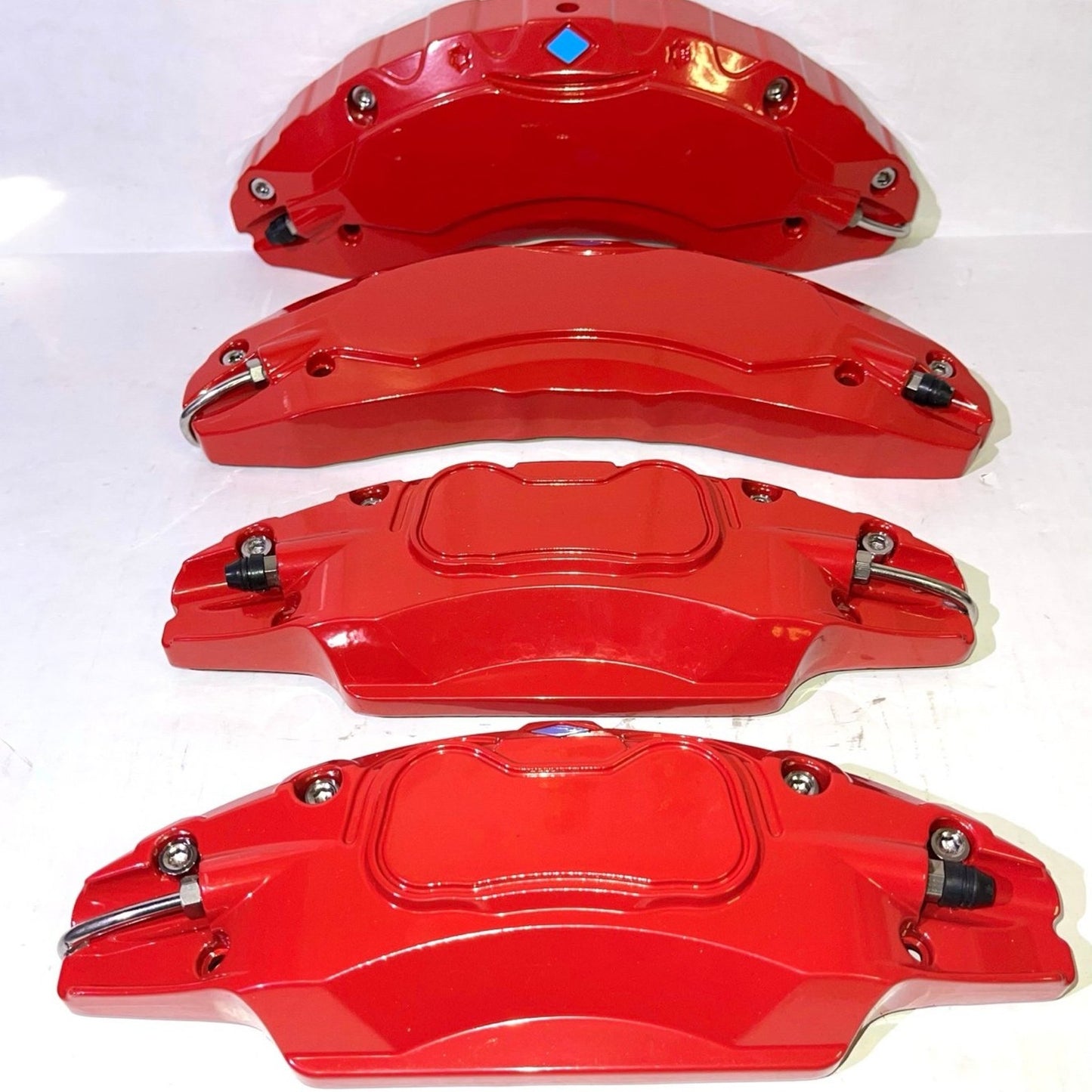 Red Brake Caliper Covers Set of 4 Tesla Model Y 2020-2024 19”-20”