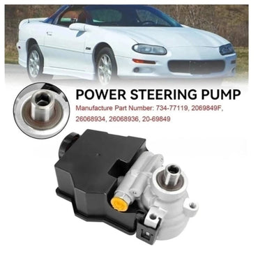 Power Steering Pump W/Reservoir for Chevrolet Camaro 1998-2002 C202-A019-A 734-77119 2069849F 26068934 26068936 20-69849 Replacement Steering Pump kit