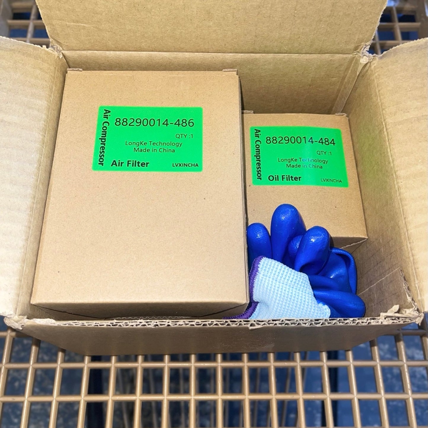 Air Filter 88290014-486 Oil Filter 88290014-484 for Air Compressors Replacement Filter Kit