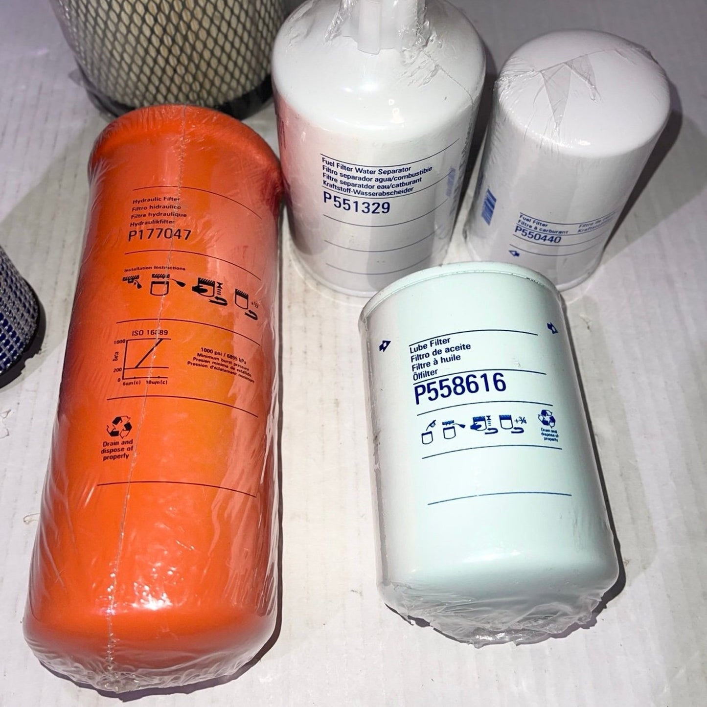 Maintenance Filter Kit for Case 1845C 1840 (Axial Seal Air Filters) J934429 J93 Fits Cummins 4B3.9