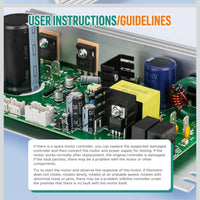 MC1648DLS 406077 Motor Controller Board Motherboard Replace ZE0824, Treadmill Control Board for Nordic Track(1750,2450,etc) / FreeMotion/Proform Treadmill