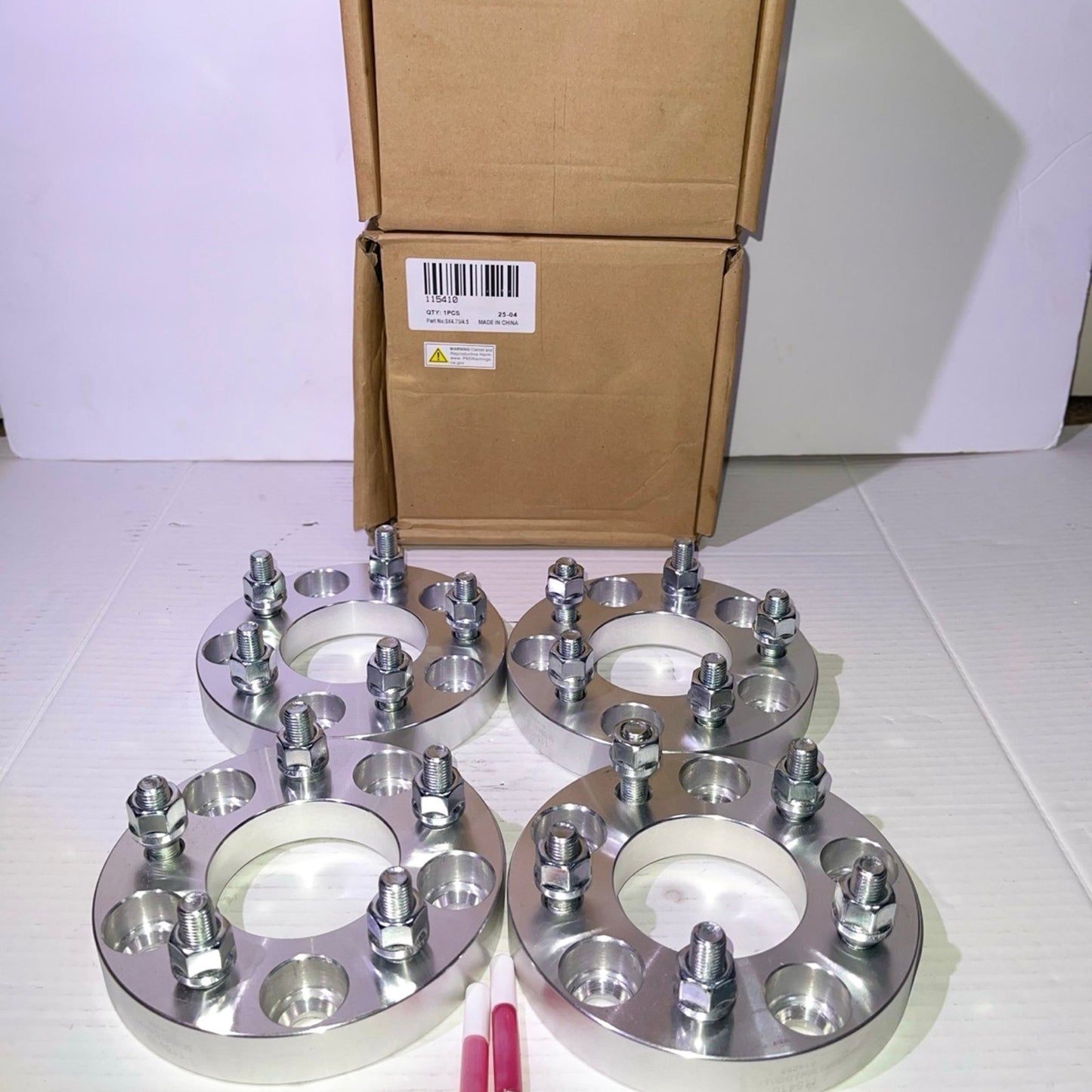 OCPTY 5x4.75 to 5x4.5 Wheel spacers adapters 1” 12x1.5 Studs 73CB Wheel Spacers for 1984-2013 for Corvette 1990-2005 for Jimmy 4PCSl spacers 1” 12x1.5 Studs 73CB Corvette Jimmy Blazer 115410