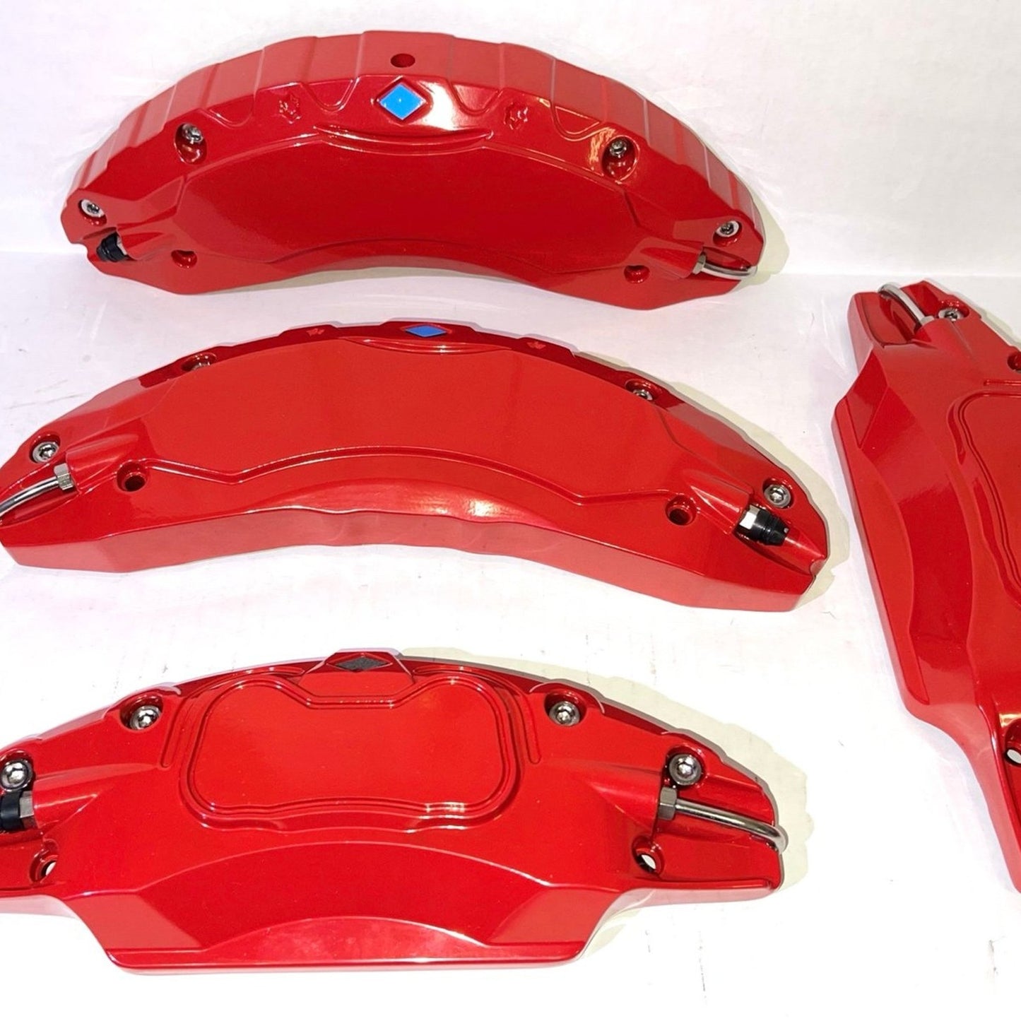 Red Brake Caliper Covers Set of 4 Tesla Model Y 2020-2024 19”-20”