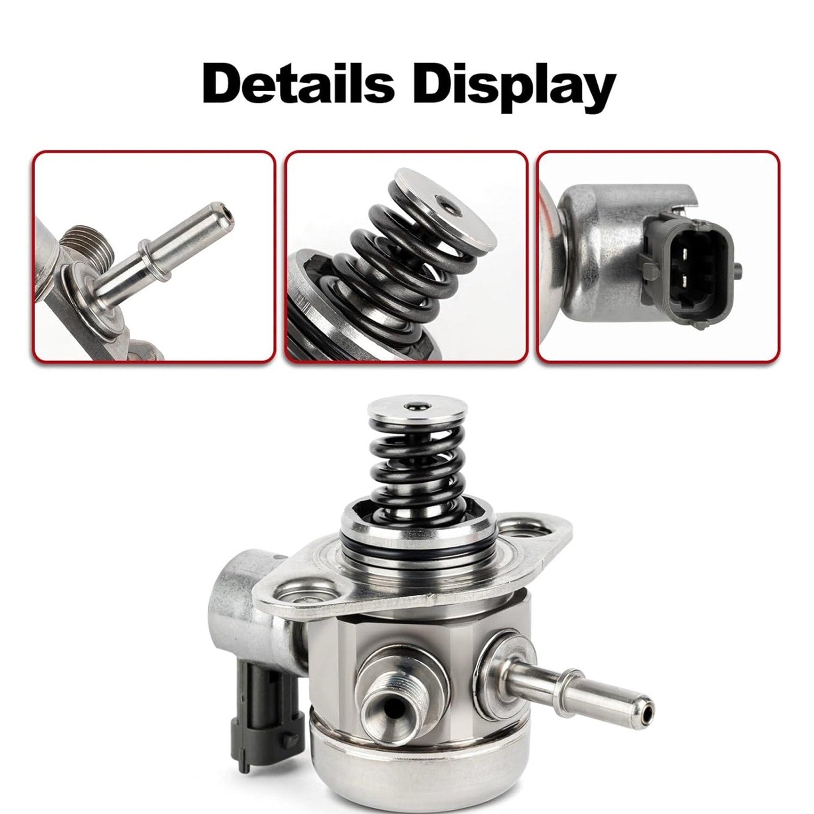 High Pressure Fuel Pump for 2012-2018 Ford Edge Escape Explorer Focus Fusion Police Sedan Land Rover Discovery LR2 Range Rover Evoque Lincoln MKC MKT MKZ L4 2.0L Replace 0261520152