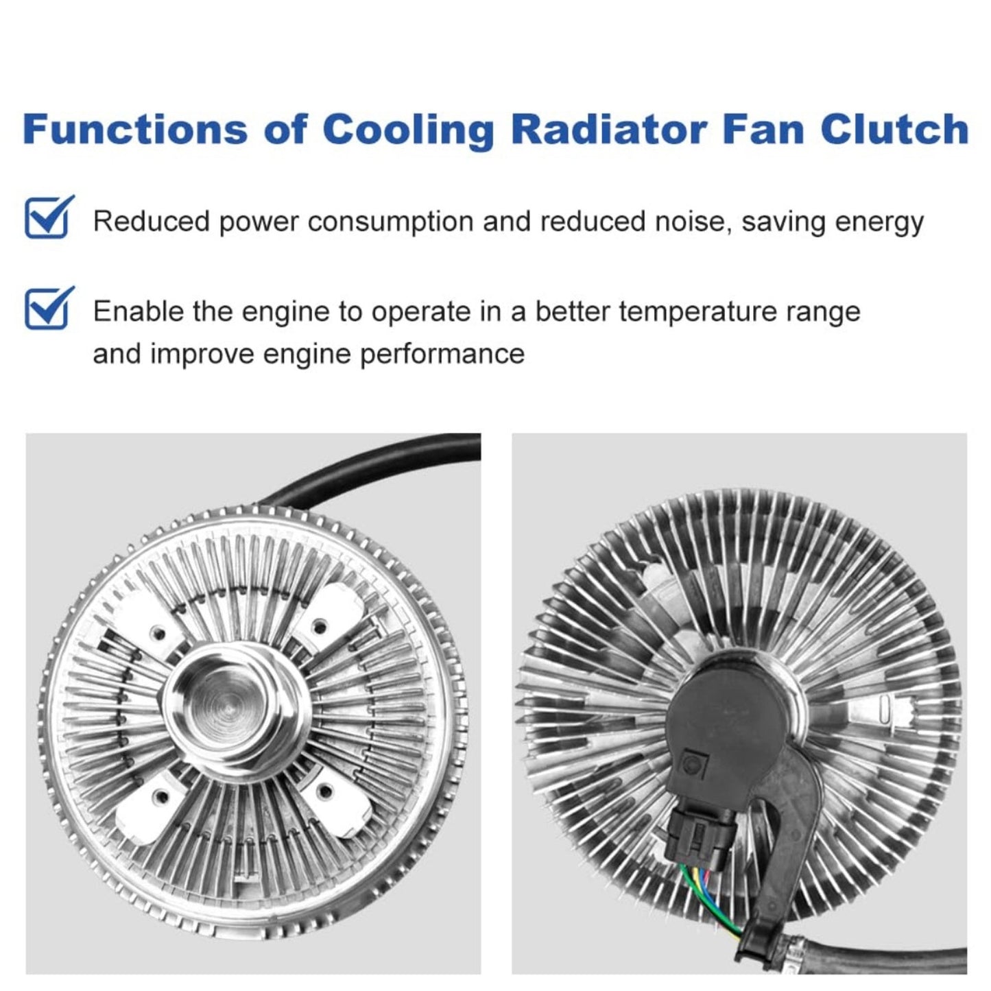 Radiator Cooling Fan Clutch Ford F-150 F150 2011-2014, F-250 F-350 Super Duty 2011-2016 V8 6.2L Replacement for 2569351692