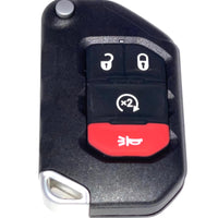 Car Chip Smart Flip Key for Jeep Gladiator Wrangler 2018 2019 2020 2021 OHT1130261 (4 Button)