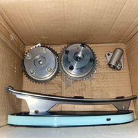 Timing Chain Kit With Intake/Exhaust VVT Gear Sprocket 2011-2014 Hyundai Elantra Cpupe 2012-2013 KIA Soul, 1.8 2.0L Engine, Replace# 24350-2E001 24370-2E000 24410-2E000 918-795