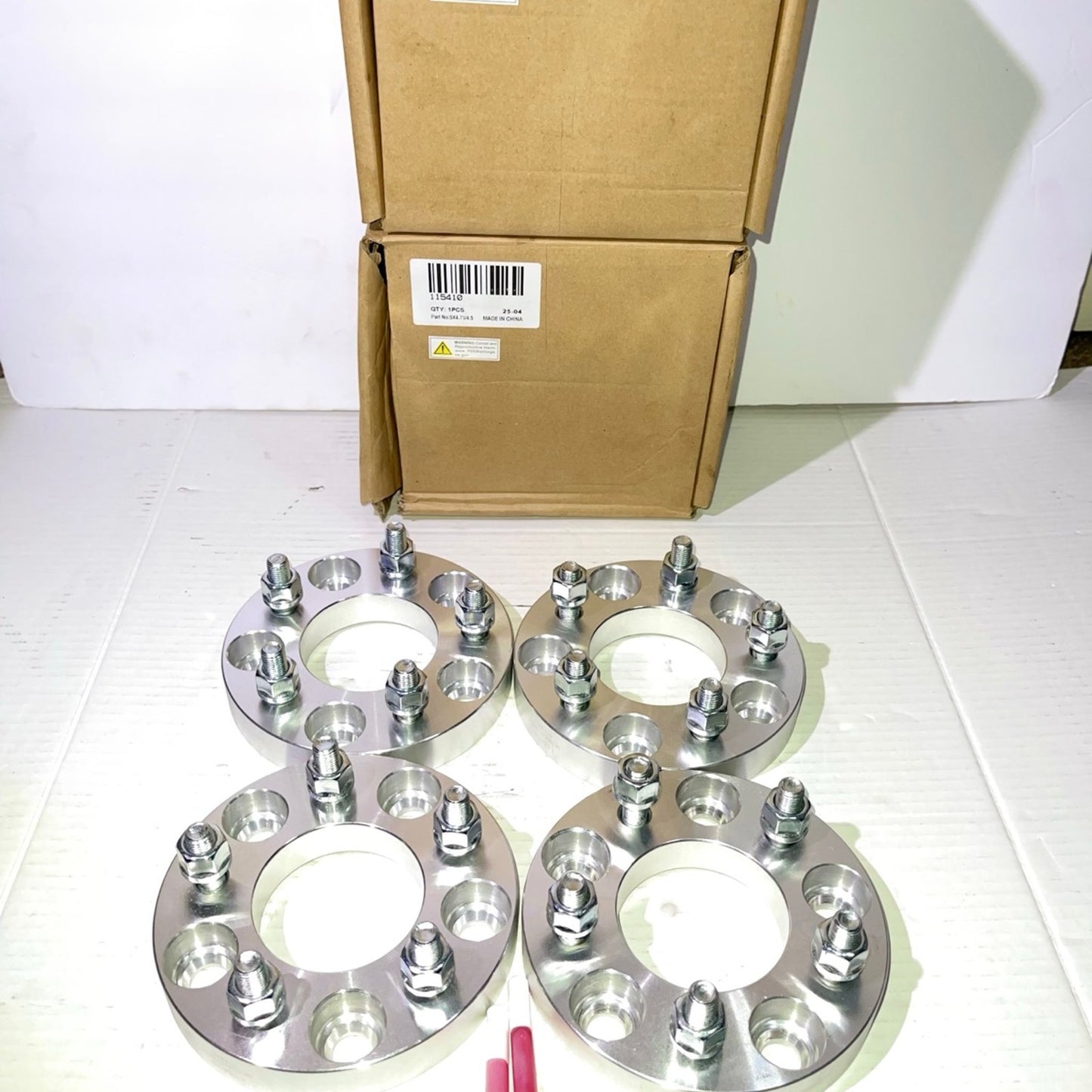 OCPTY 5x4.75 to 5x4.5 Wheel spacers adapters 1” 12x1.5 Studs 73CB Wheel Spacers for 1984-2013 for Corvette 1990-2005 for Jimmy 4PCSl spacers 1” 12x1.5 Studs 73CB Corvette Jimmy Blazer 115410