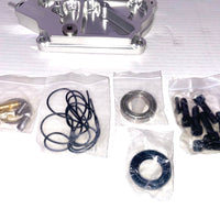 Dual Bearing Billet Side cover For GX200/Clone 196 Predator Hemi, Ghost, Tillotson 212 and 224 Engine Silver