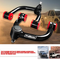 Front Upper Control Arms for 2003-2024 Toyota 4Runner, 2007-2014 FJ Cruiser, 2003-2009 Lexus GX470, 2010-2023 Lexus GX460, 2-4" Lift Tubular Control Arm, Replacement OEM Suspension Arms