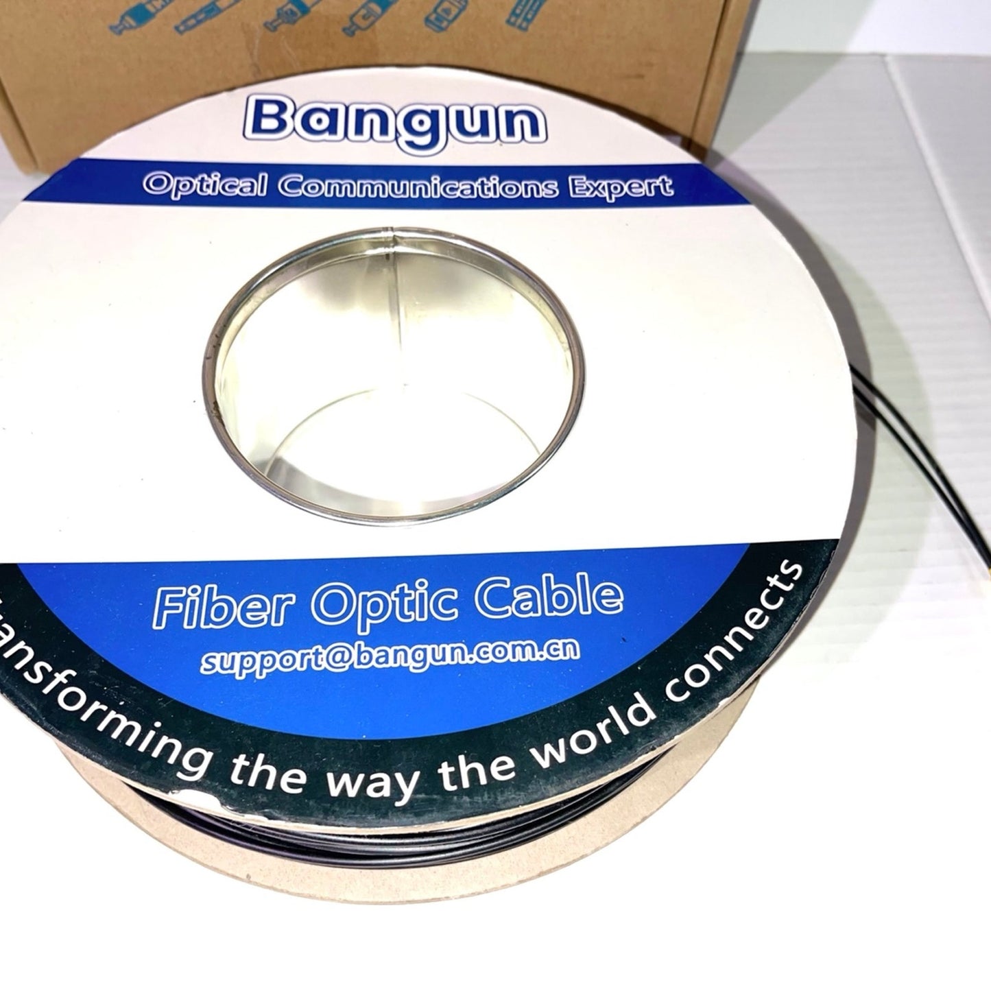 Armored Fiber Optic Cable OM3 Fiber LC to LC Outdoor 10GB/Gi 800ft (245 Meters) Multimode Fiber Patch Cable Duplex 50/125 with Pulling Eye Kit Installed on one end, Black