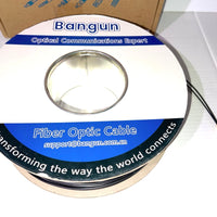 Armored Fiber Optic Cable OM3 Fiber LC to LC Outdoor 10GB/Gi 800ft (245 Meters) Multimode Fiber Patch Cable Duplex 50/125 with Pulling Eye Kit Installed on one end, Black