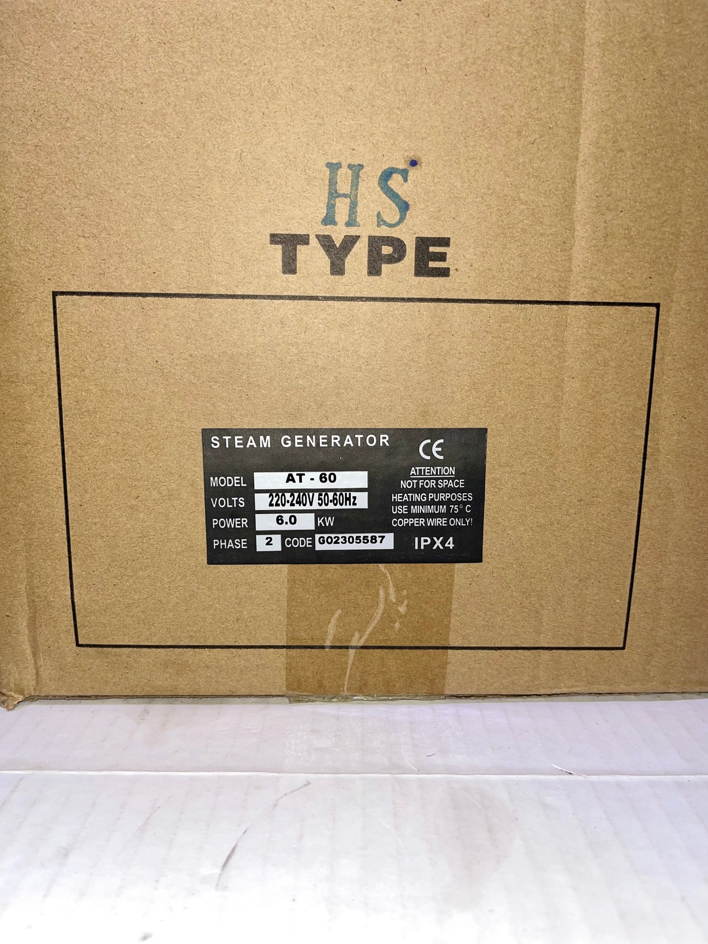 CGOLDENWALL 6KW Commercial Self-Draining Steam Generator Shower System Home Steam Bath Spa Generator 30 min to 12 Hours with Auto Drain 95-131℉ for Suitable Space Heating 6 m³/212 Cubic feet (6KW)