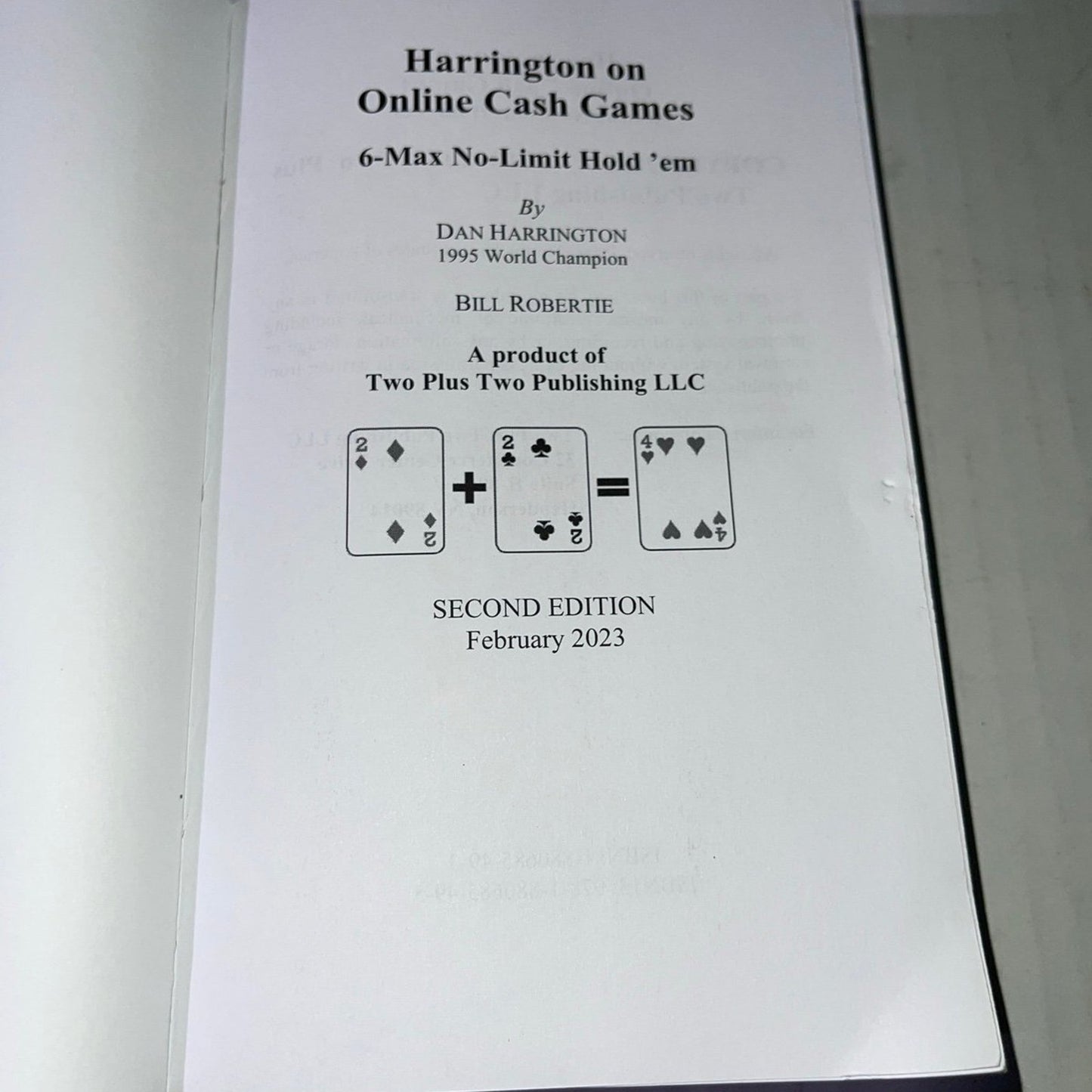 Harrington on Online Cash Games: 6-Max No-Limit Hold 'em (Harrington Cash Game Series)
