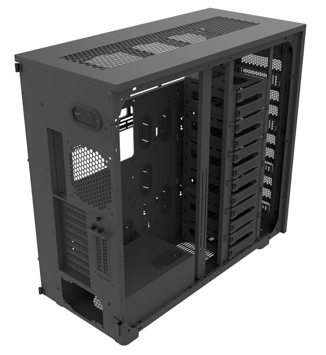 Thermaltake AX700 Super Tower; SSI-CEB/SSI-EEB/XL-ATX/E-ATX; 560mm Radiator Support; 360mm-630mm GPU Clearance; Support for up to 18x 3.5 or 2.5"; Supports 2X 5.25; CA-11B-00F1NN-00

Brand Thermaltake
Motherboard Compatability Extended ATX, Server ATX, AT