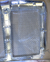 Bumper Grille for 2010-2024 Kenworth T680 Radiator Grill w/Bug Screen Silvery Plastic + Aluminium Replacement for L296155100 L456064110