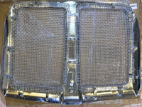 Bumper Grille for 2010-2024 Kenworth T680 Radiator Grill w/Bug Screen Silvery Plastic + Aluminium Replacement for L296155100 L456064110