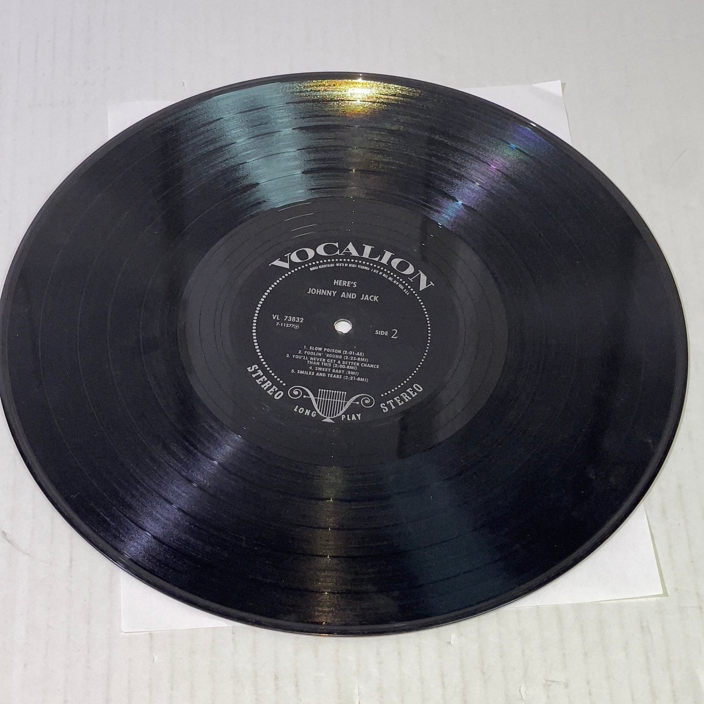 JOHNNY & JACK - here's VOCALION 73832 (LP vinyl record) 1968 VL 73832