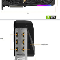 GIGABYTE AORUS GeForce RTX 3070 Ti Master 8G Graphics Card, MAX-Covered Cooling,