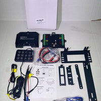 Truck Marine RGB 12 Gang Switch Panel IP65 LED Circuit Control Relay System with Remote Control S DC 12V 24V Panel Control System Versatile Be on The and More Wide Vehicles