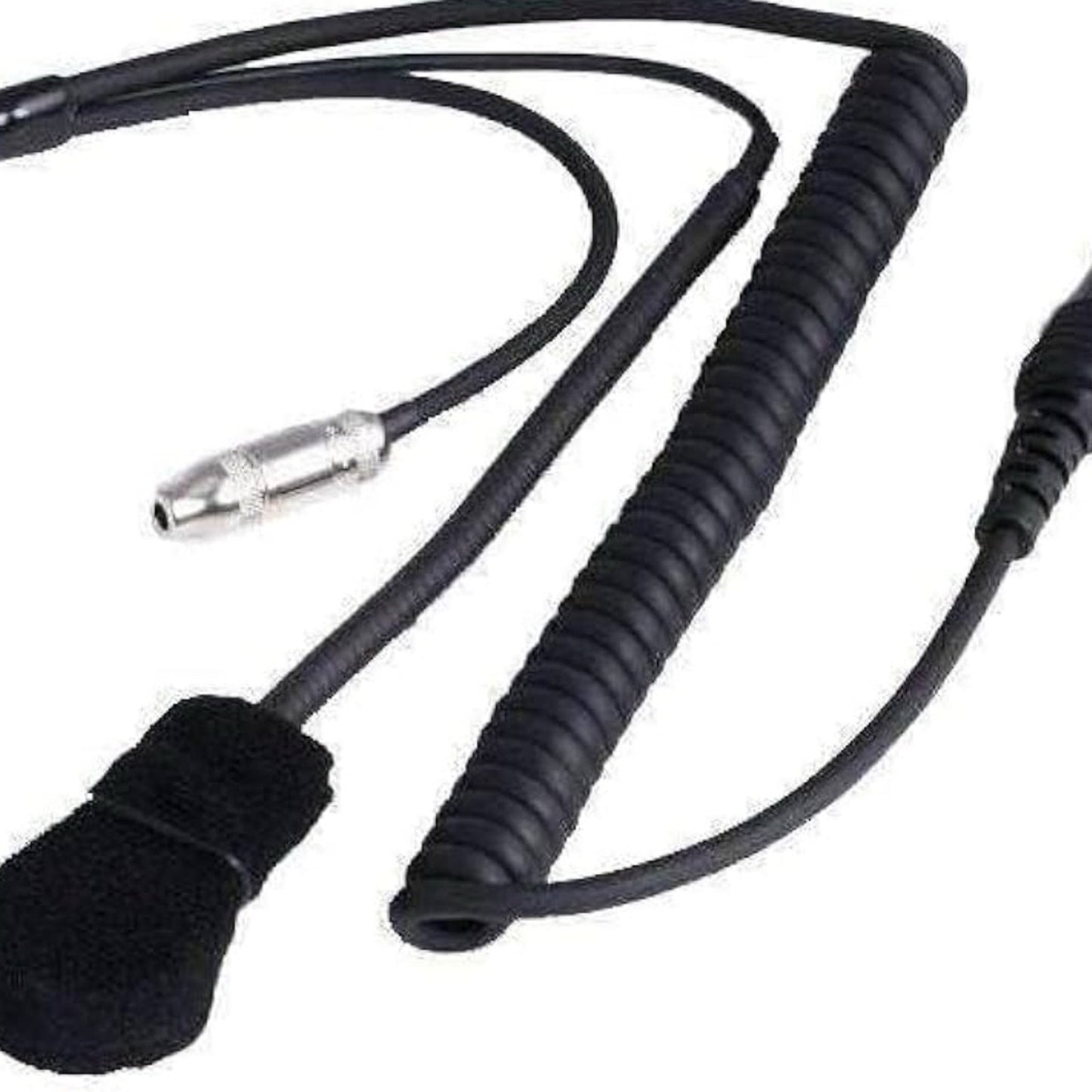 IMSA Coil Cord Helmet Kit 3.5mm Ear Buds Jack Noise Cancelling Dynamic Microphone Rugged Radios