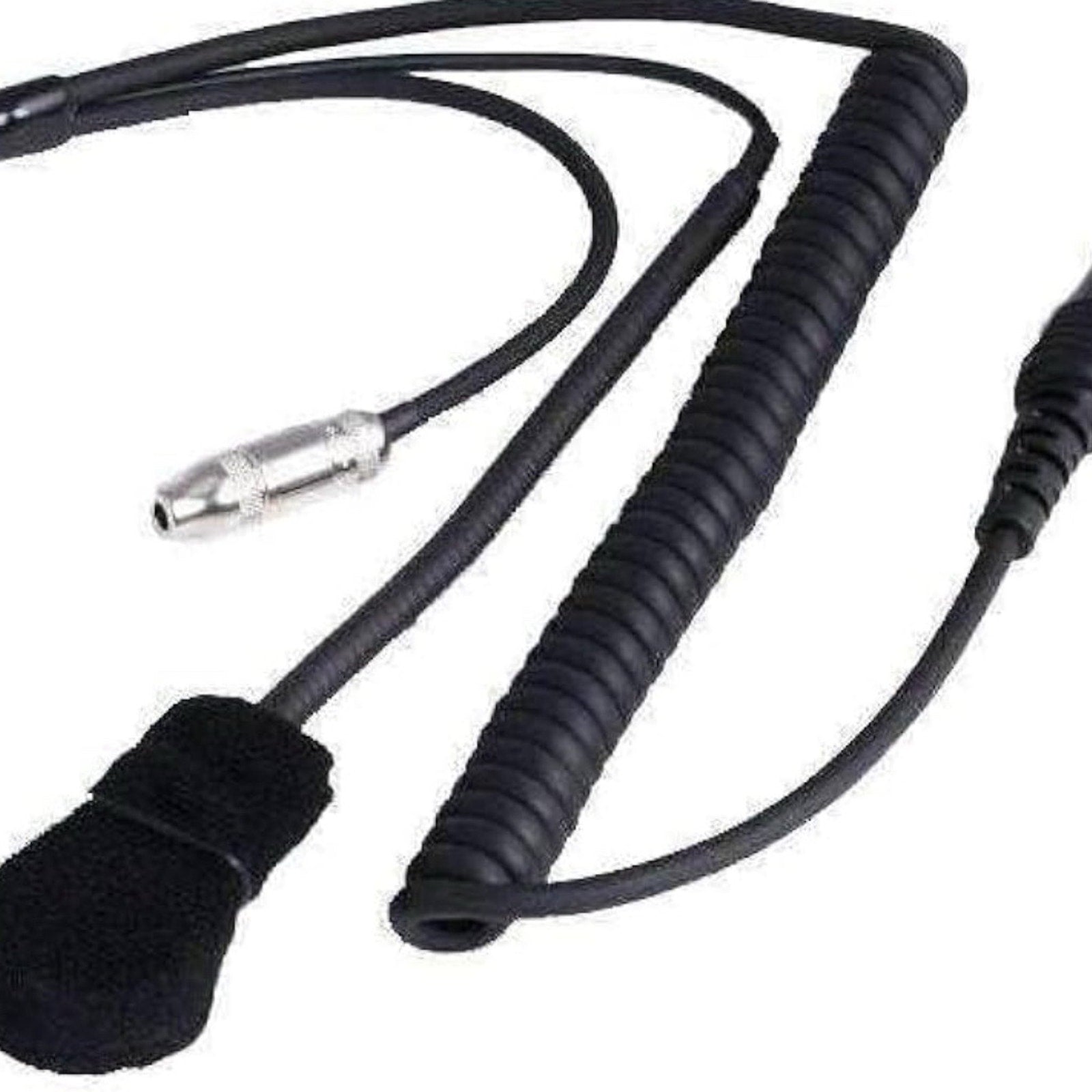 IMSA Coil Cord Helmet Kit 3.5mm Ear Buds Jack Noise Cancelling Dynamic Microphone Rugged Radios