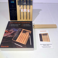 Smart Wireless Meat Thermometer 4 Probes, Bluetooth Food Thermometer Remote Trac