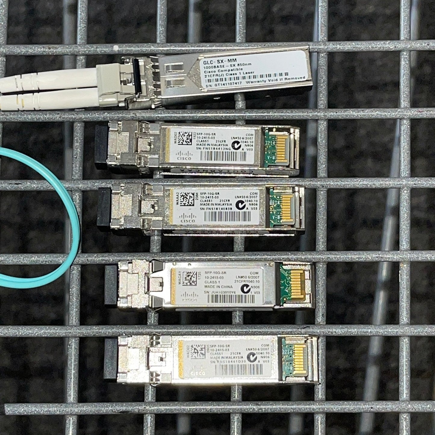 Cisco Transceiver Module LC Connector SX SFP‑10G‑SR 10GBASE‑SR SFP+ 5PK