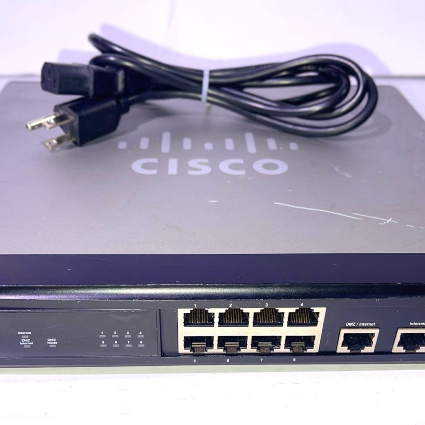 Cisco Rv082 8. Port Fast Ethernet VPN Router. Dual Wan 8 X 10/100Base. Tx LAN, 1 X 10/100Base. Tx Wan, 1 X 10/100Base. Tx DMZ Product Type: Routing/Switching Devices/Routers & Gateways