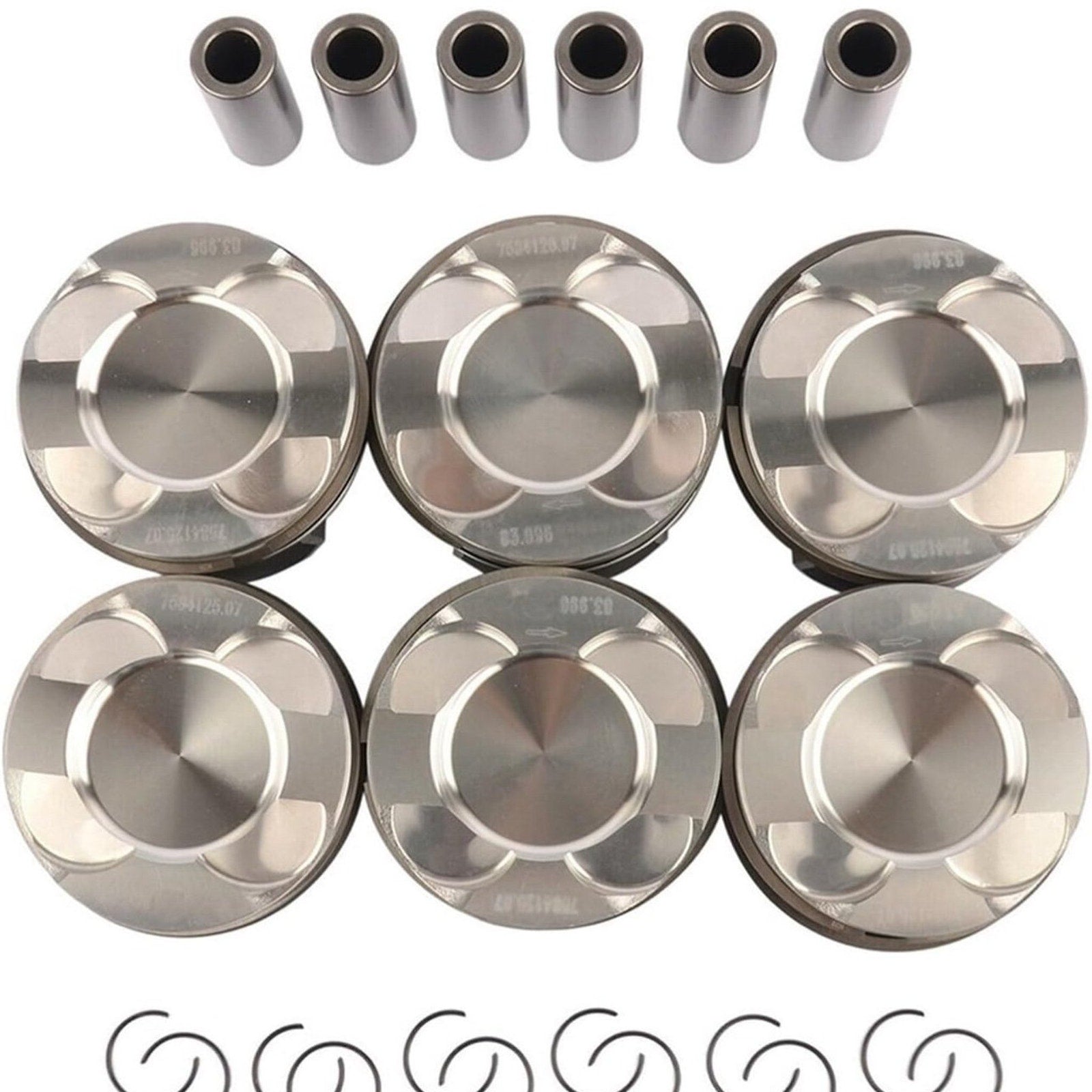 Engine Pistons Rings Set STD Bore 84mm for BMW F20 F21 F30 F10 X3 X4 X5 X6 N55B30 N55B30A 3.0L L6 Twinturbo 11258619196 Replacement] 6X