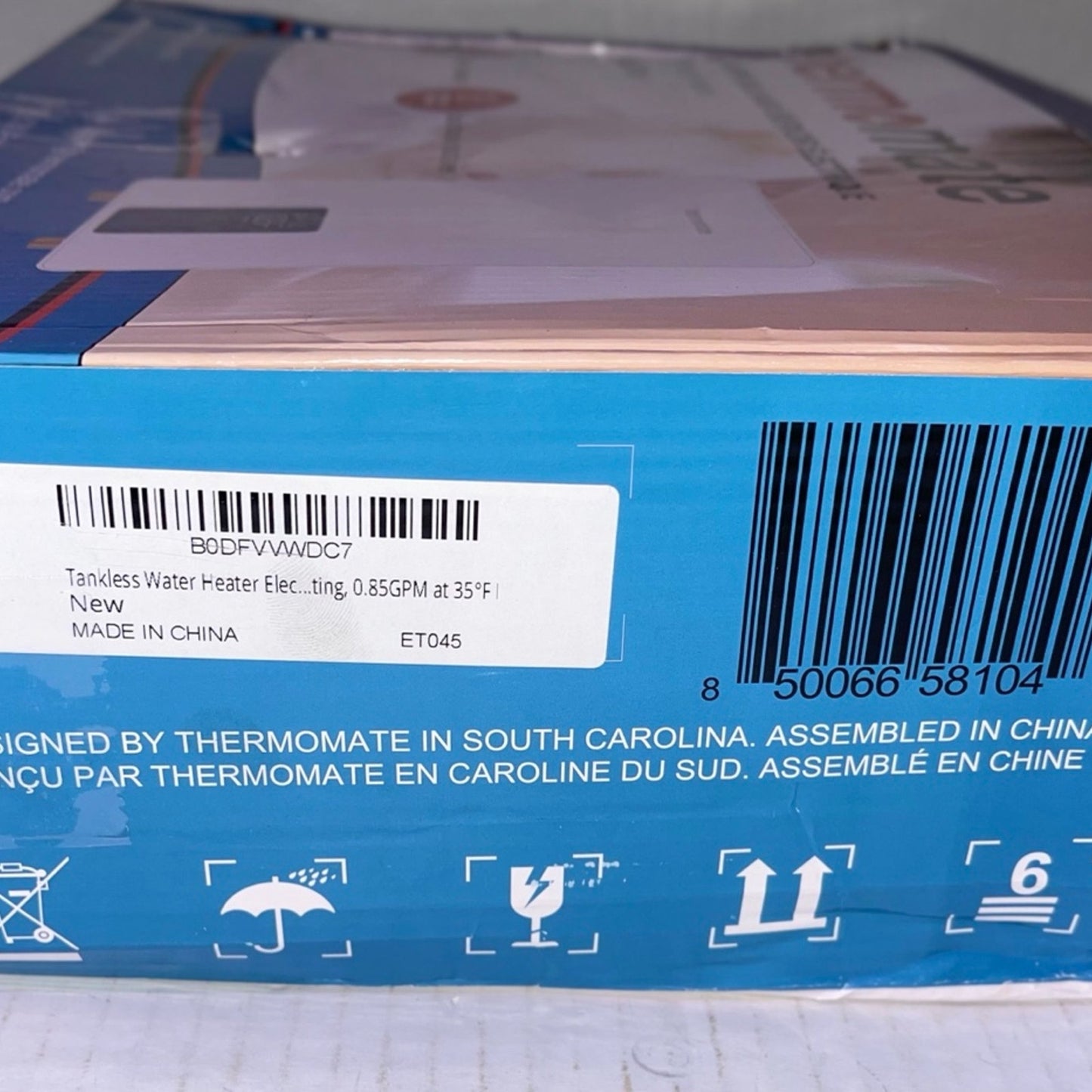 ThermoMate Tankless Water Heater Electric for Single Faucet, 4500W 120V Small Po