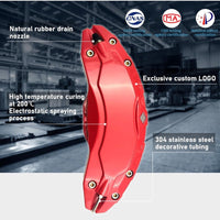 Red Brake Caliper Covers Set of 4 Tesla Model Y 2020-2024 19”-20”