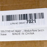 Climate Control Module A/C Heater 599-211XD Buick Rainier Cadillac Escalade Chevrolet Avalanche Silverado 1500 2500 3500 Suburban Tahoe Trailblazer GMC Yukon Sierra Envoy
