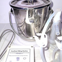 3L Electric Milker Milking Machine Household Manual Double Head Milker Efficient Pumping Cycle Large Capacity Portable for Goat Pulsation Vacuum Milking Machine