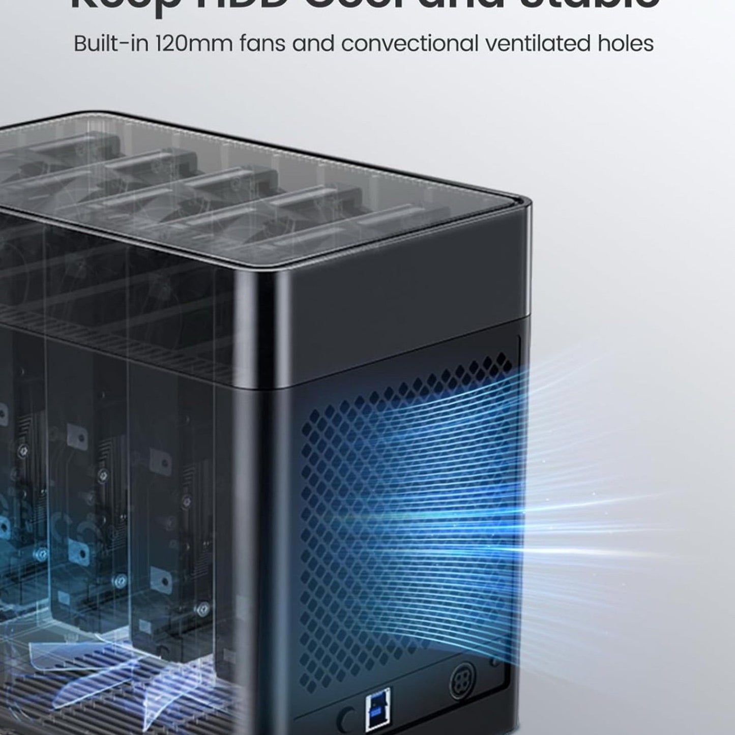 ORICO 5 Bay 3.5inch Hard Drive Enclosure USB 3.0 to SATA Magnetic Tool-Free External HDD Docking Station Case with 12V/6.5A Power Adapter for Family Storage Expansion Up to 90TB (5x18) - DS500U3 Seagate Barracuda ST2000DM008 2 TB 3.5" Internal Hard Drive