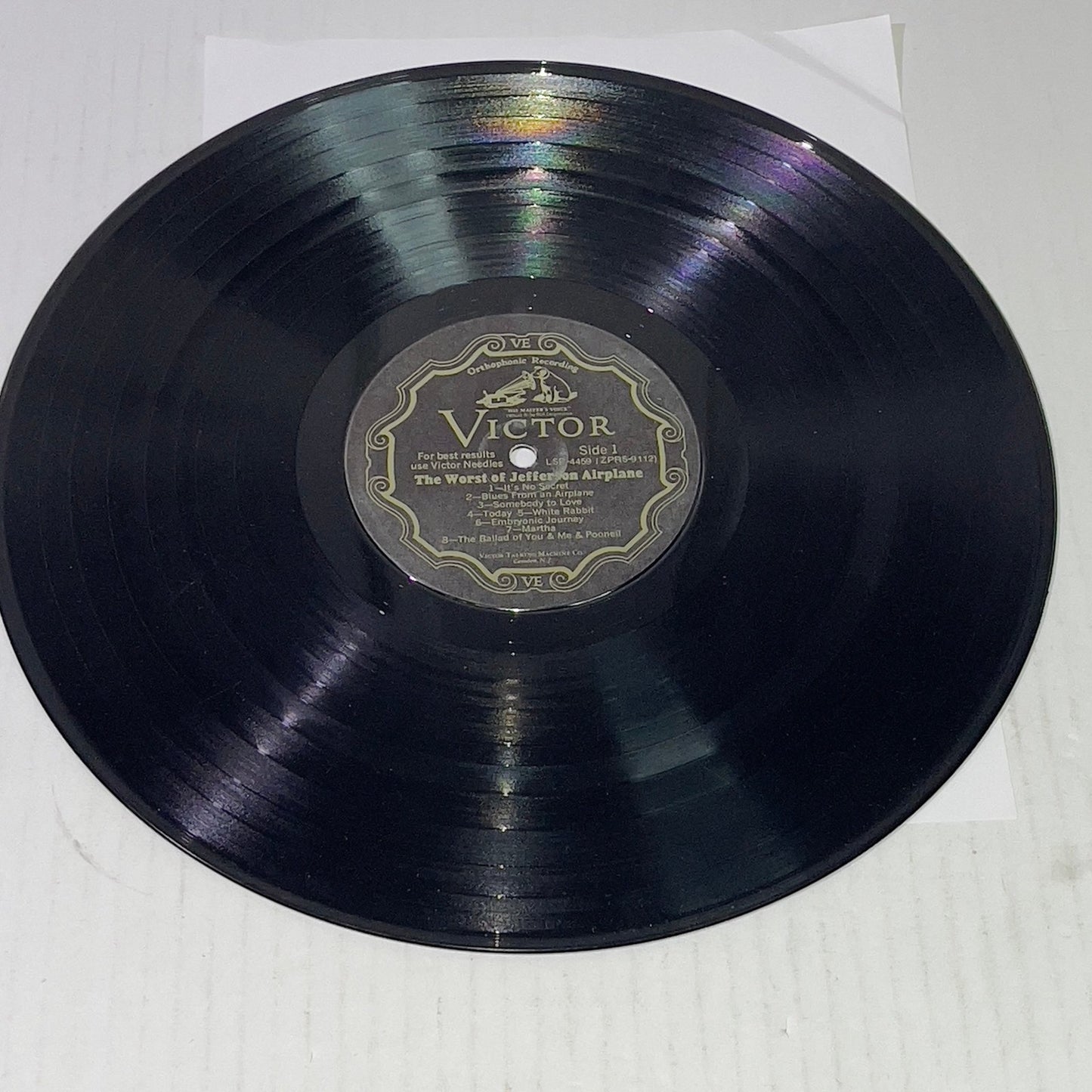 JEFFERSON AIRPLANE-THE WORST OF JEFFERSON AIRPLANE [Vinyl] 1970 Jefferson Airplane