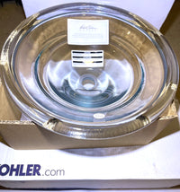 KOHLER Spun Glass Vessels Above Counter Glass Lavatory Sink-Ice New Open Box 2276-B11 17-1/2"