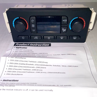 Climate Control Module A/C Heater 599-211XD Buick Rainier Cadillac Escalade Chevrolet Avalanche Silverado 1500 2500 3500 Suburban Tahoe Trailblazer GMC Yukon Sierra Envoy