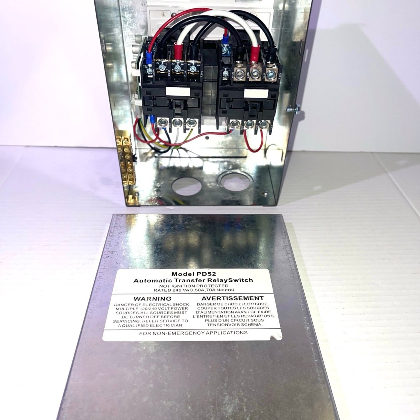 50 AMP Automatic Transfer Switch for RV Outdoor Speedboats 120/240 VAC Generator Applied to RV, Speedboats, 120/240 Volt Power Sources