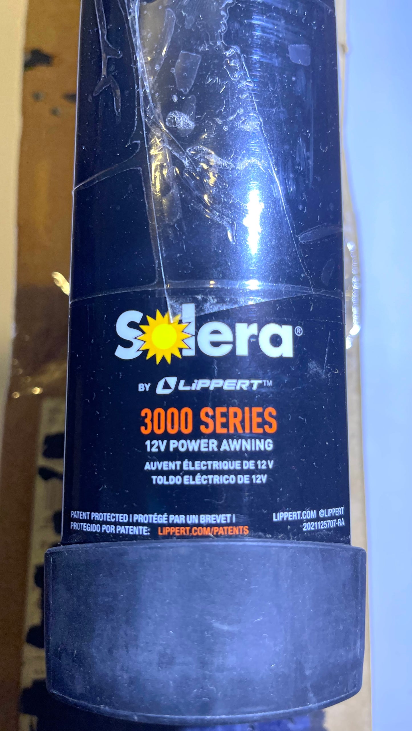 Standard Flat Awning Support Arm Assembly - Black Solera 281154 69"