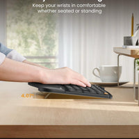 ProtoArc Backlit Bluetooth Ergonomic Keyboard, EK01 Plus Full Size Wireless Spli