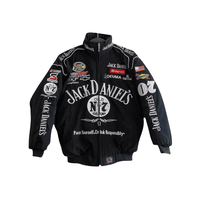 Vintage NASCAR No.7 Black & White Jacket (Unisex)