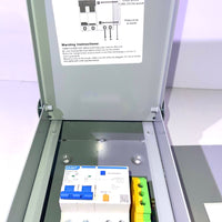 50 Amp Spa Panel, IP 65 Outdoor Breaker Box, 50 Amp GFCI Breaker for Hot Tub, Swimming Pools, 240V 1 Pole 3 Wires, Meeting NEMA 3R Standards for Outdoor Indoor