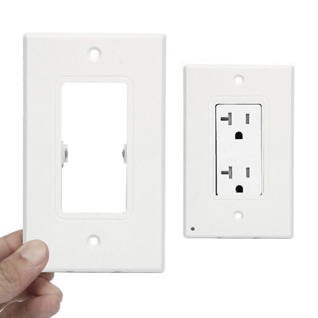 Decor LED Lighted - Night Light Wall Outlet Cover with LED lights No Wire or Battery Needed (Home)