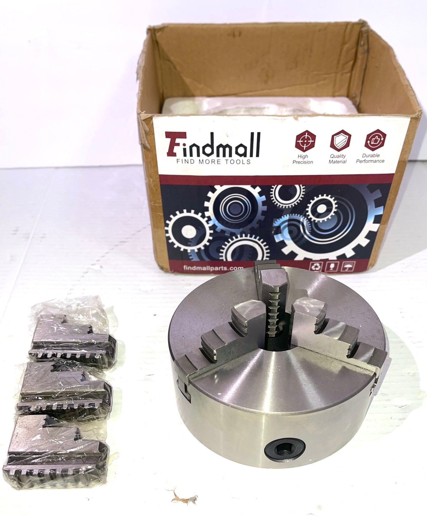 VERTEX 10" 3-Jaw Front Mount Lathe Chuck 2 Sets Of Jaws 10" Chuck Size 3800-5824