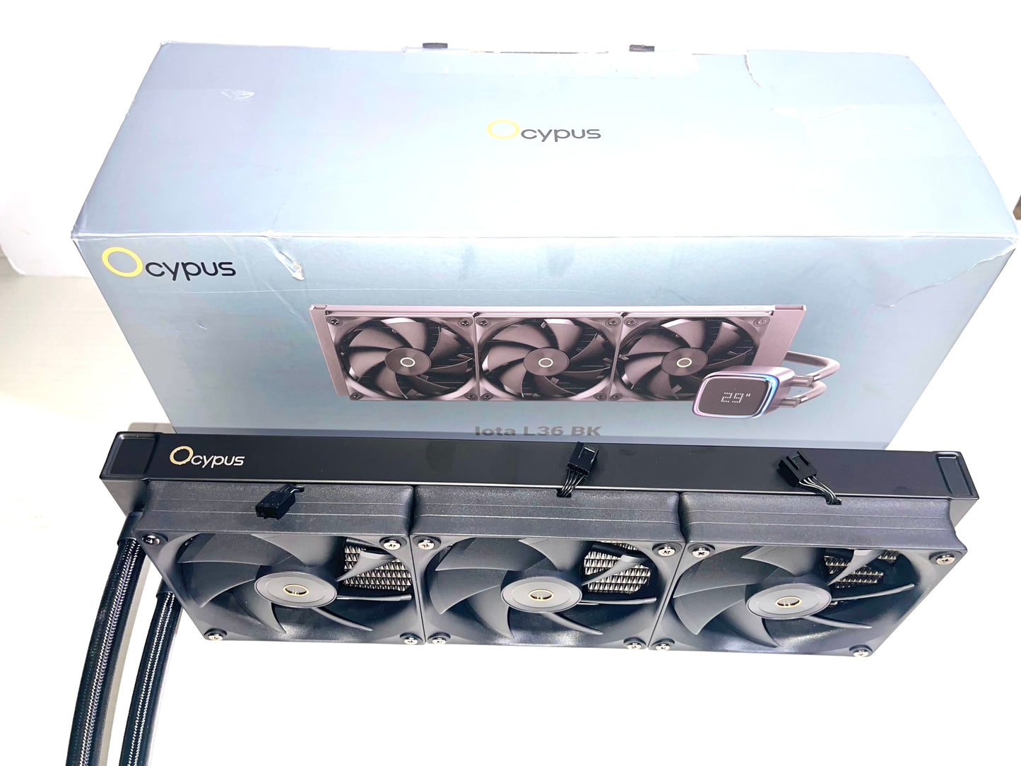 Iota L36 BK AIO CPU Cooler Liquid 360mm Temp Digital Display,ARGB Aluminum PUMP