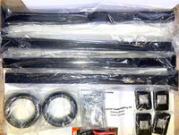 Muzata 15-20FT Modular Black Cable Railing Kit 36” 4 Level Post Kit Complete Set Cable Railing System For Decks Length Adjustable Easy DIY With Paper User Guide (No Handrail) RWS2 BH4S