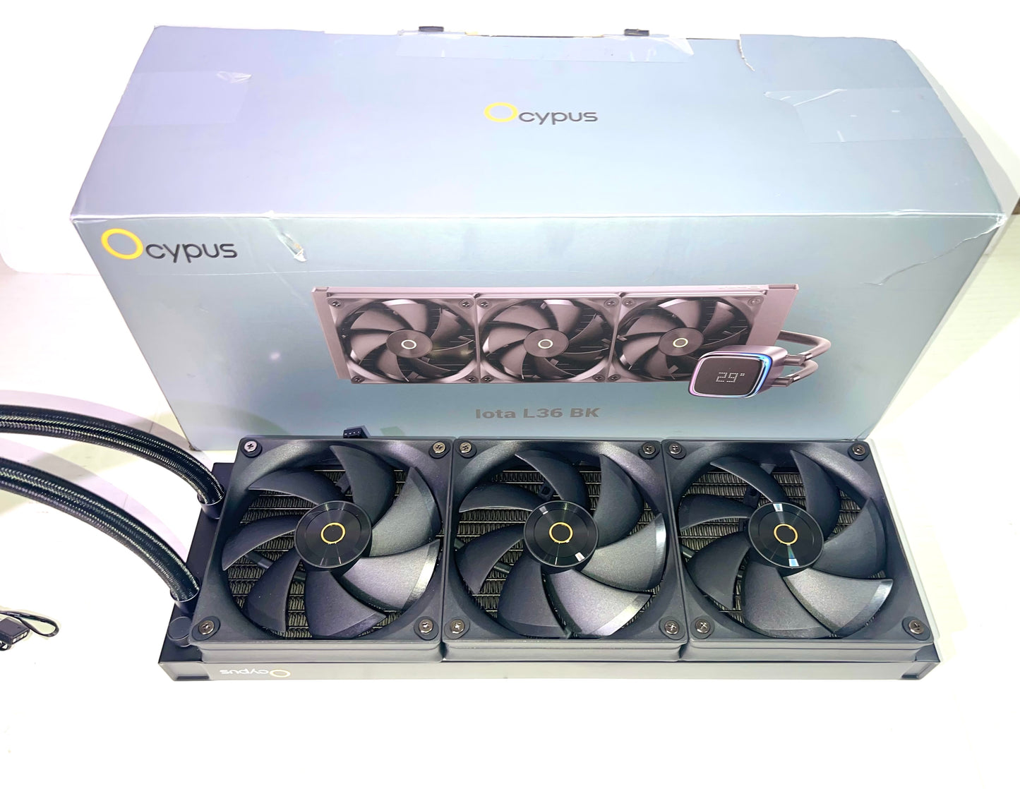 Iota L36 BK AIO CPU Cooler Liquid 360mm Temp Digital Display,ARGB Aluminum PUMP