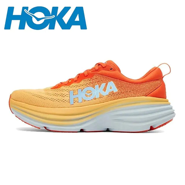 HOKA Bondi 8 Sport Running Shoes: Breathable, Anti-Slip Cushioning for Men and Women