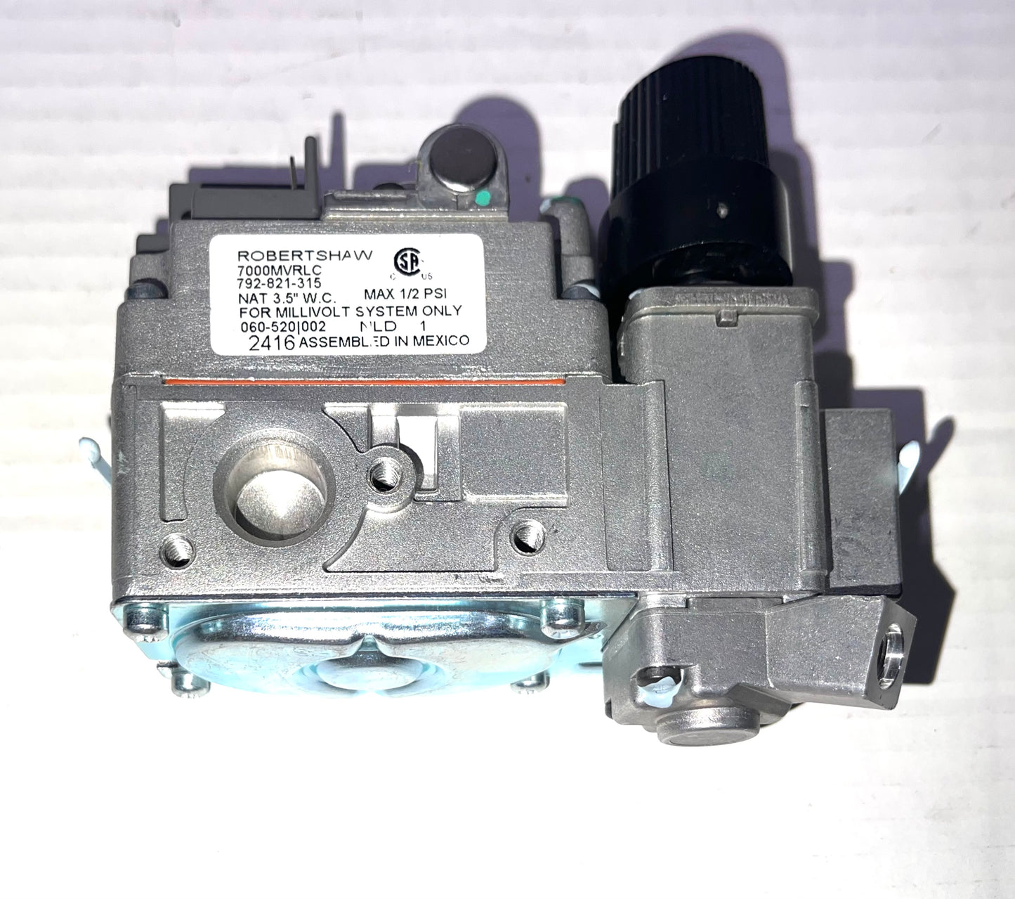 Heat N Glo NG natural gas Valve Part #060-520 Dexen Millivolt Valve FIREPLACE Gas Valve NG (060-520)

Replacement natural gas (NG) 30 second gas valve for Heat & Glo gas stoves